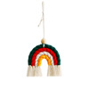 Woven rainbow transport, retro pendant, aromatherapy, accessory, boho style, handmade