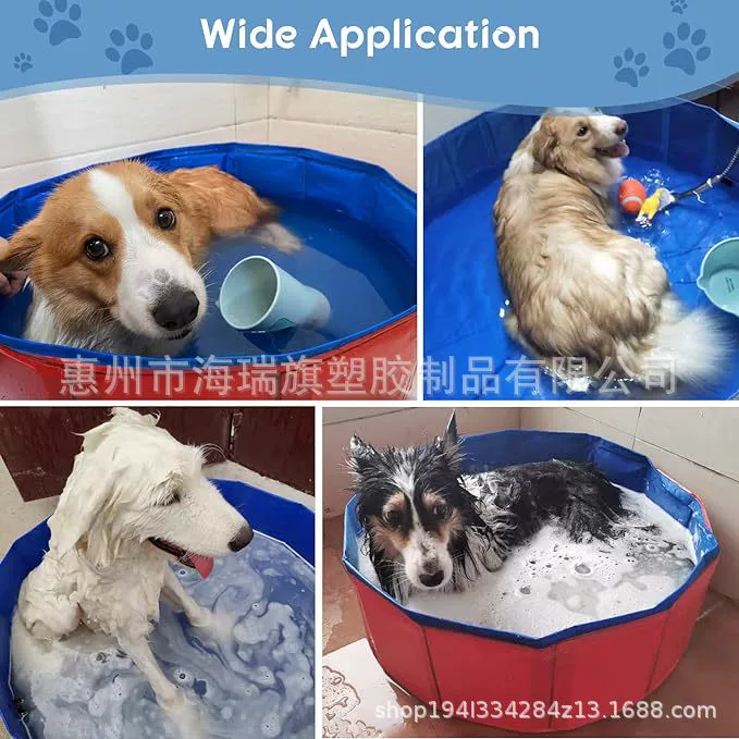 Заводская прямая поставка ПВХ портативной складной ванны для животных, домашней ванны для собак, ПВХ бассейна для животных