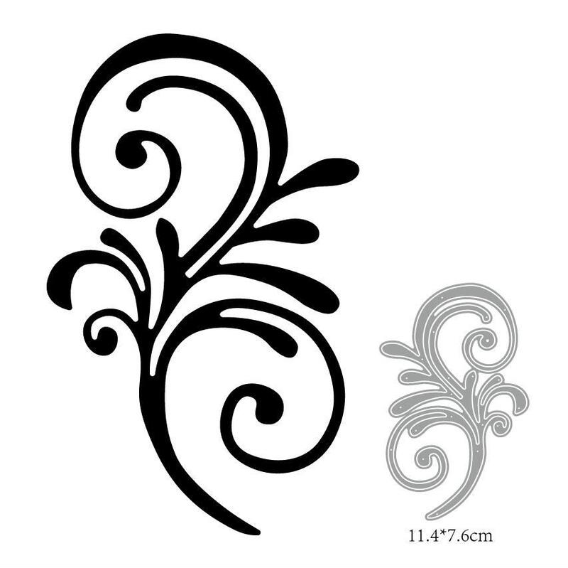 diy green plant series Metal carbon steel die embossing etching cutting die