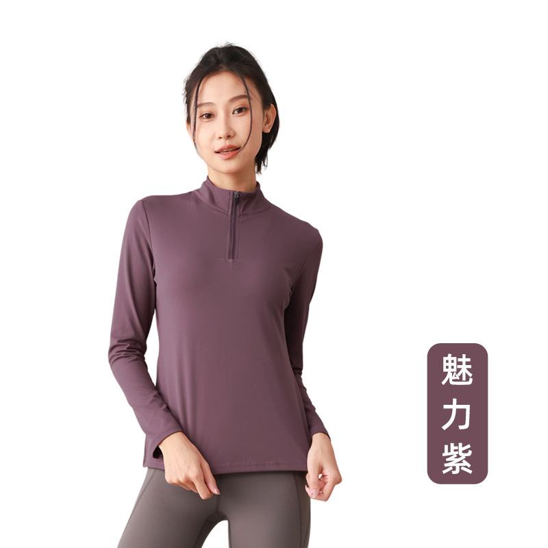 Ropa de yoga de primavera para mujer, tops de fitness de manga larga, nueva ropa de correr de secado rápido, ropa deportiva de entrenamiento ajustada para mujer, en stock
