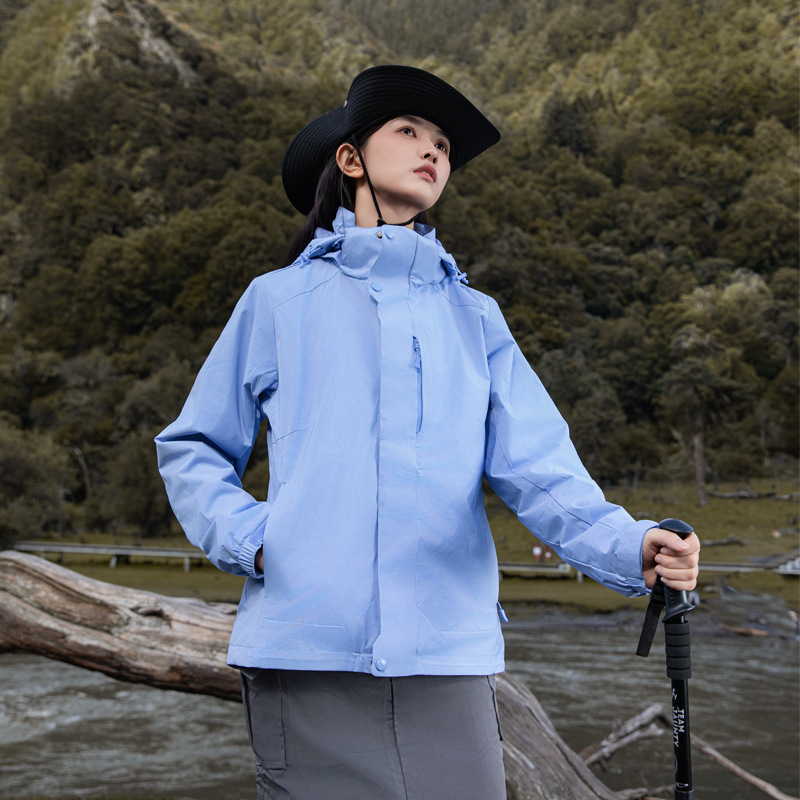DuPont sin flúor vestir de asalto 3 - en - 1 mujer anti-dropper ciclismo caminata ropa de montaña hombre chaqueta de alto nivel image 10