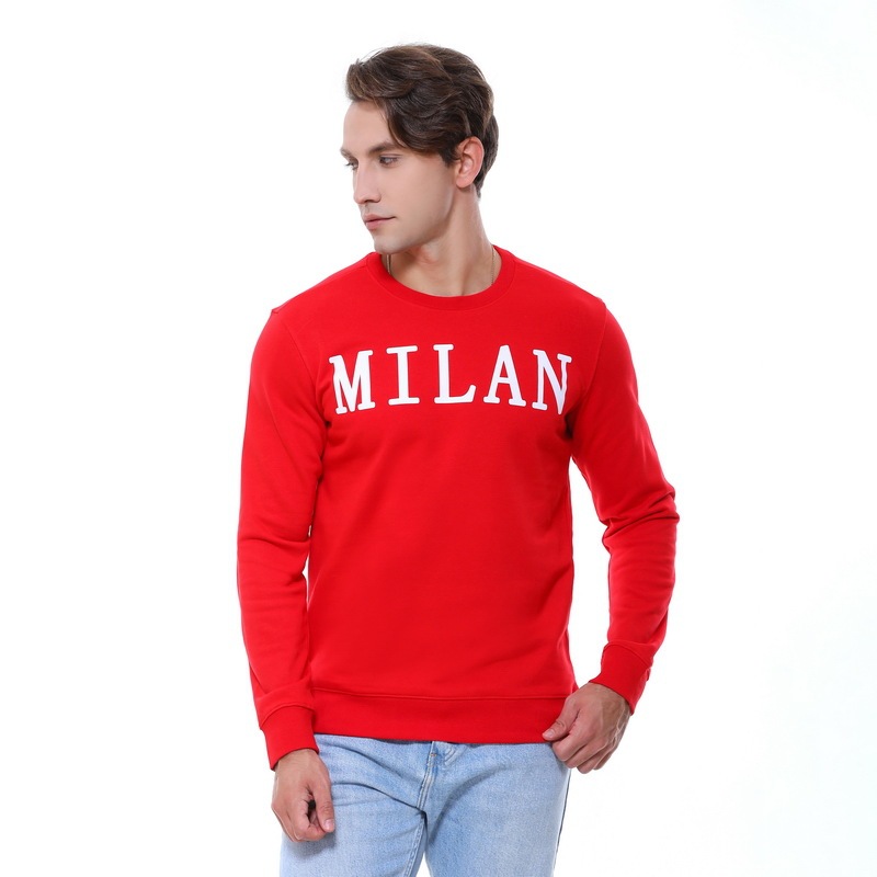 Milan City Sweatshirt Men's Cotton Round Neck Sweatshirt 320g Men's and Women's Same Style Sweatshirt Milan Hoodies