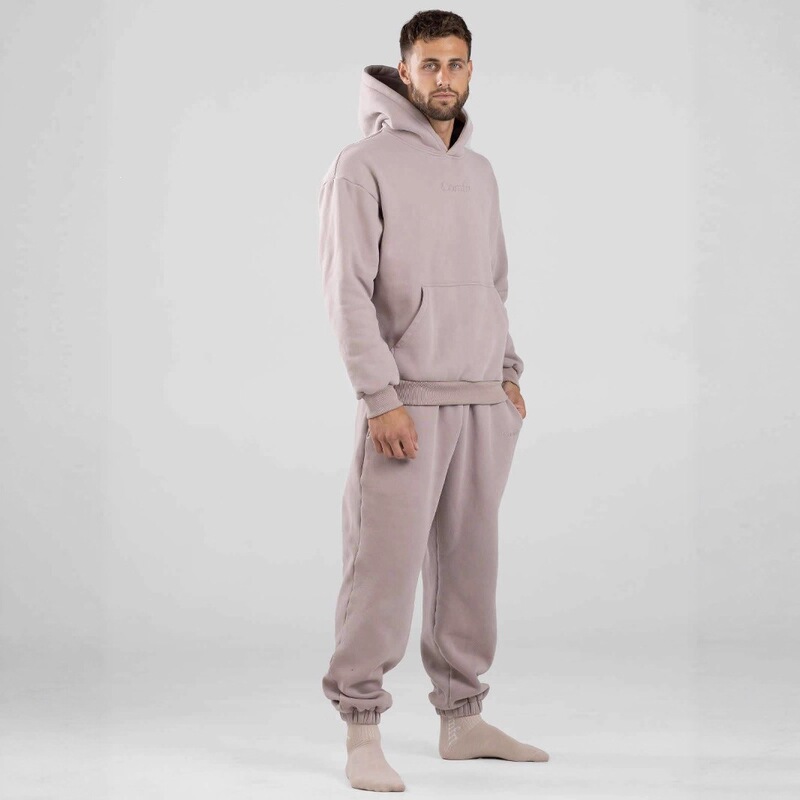 Cross-border Comfrt heavy embroidery fashion fleece oversized couple's hooded casual loose sweatpants Cross-border Comfrt heavy embroidery fashion fleece oversized couple's hooded casual loose sweatpants