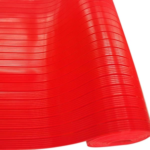 Düz Zolaqlı PVC Preslənmiş Sürüşməyən Qapıaltı Xalça, Kommersiya Giriş Xalçası