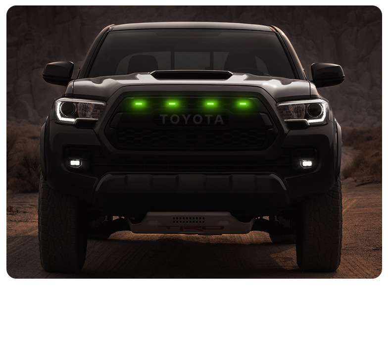 Car led net small yellow light driving daytime running light warning SUV off-road vehicle general change decoration colorful flash light