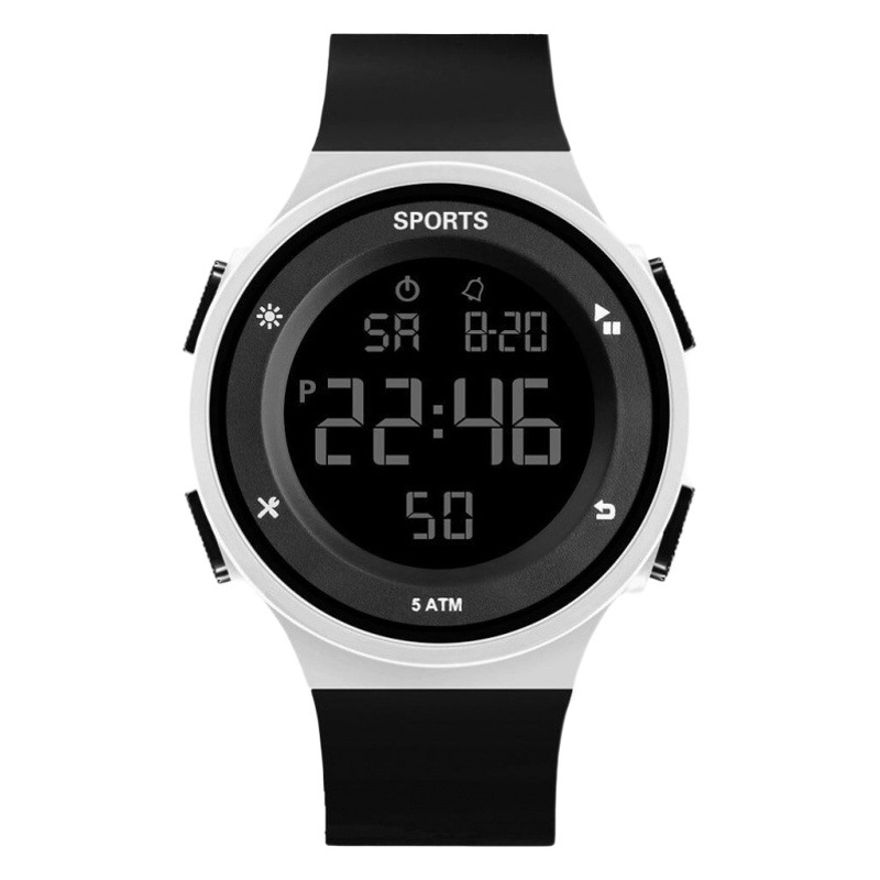 Waterproof Luminous Electronic Watch for Men, Trendy and Simple, Female Junior High School Students, Teenagers and Children, Multifunctional Sports Watch