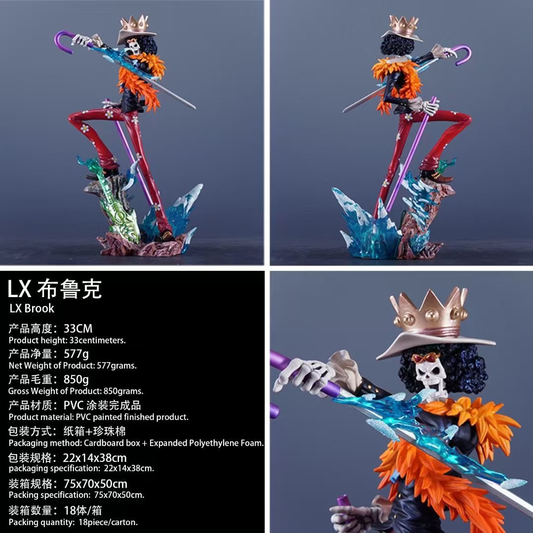 원피스 LX 브룩 2 년 후 해적 애니메이션 선물 GK 장식품 선물로 슈퍼 핸드 헬드 타이드 플레이 테이블