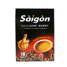 越南原装进口西贡猫屎味咖啡盒装306g 三合一速溶咖啡粉18条装