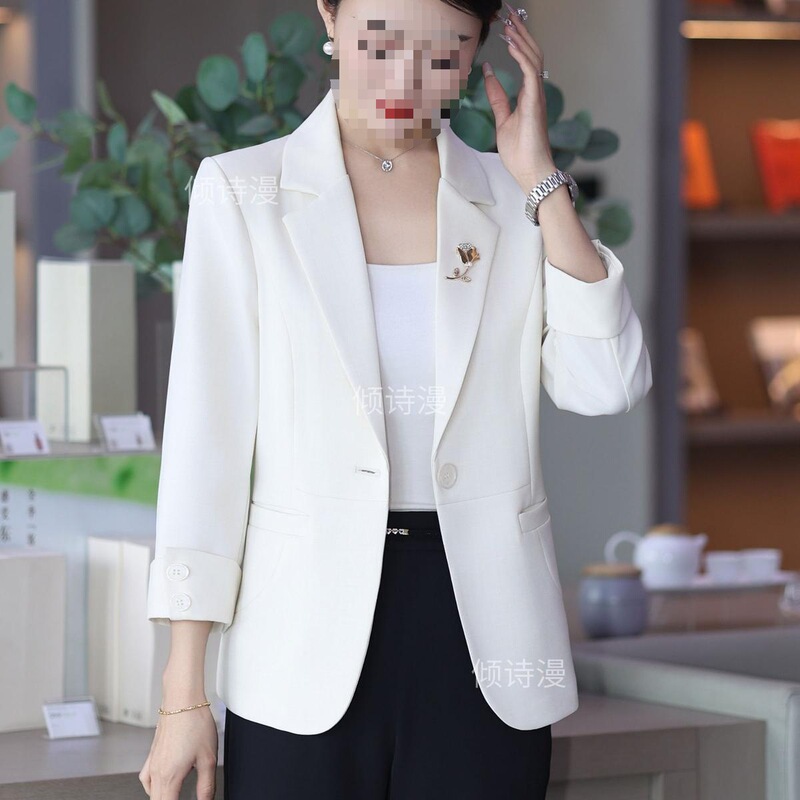 2025春夏新款设计感时尚气质西装女洋气显瘦遮肉休闲小西服2988|undefined
