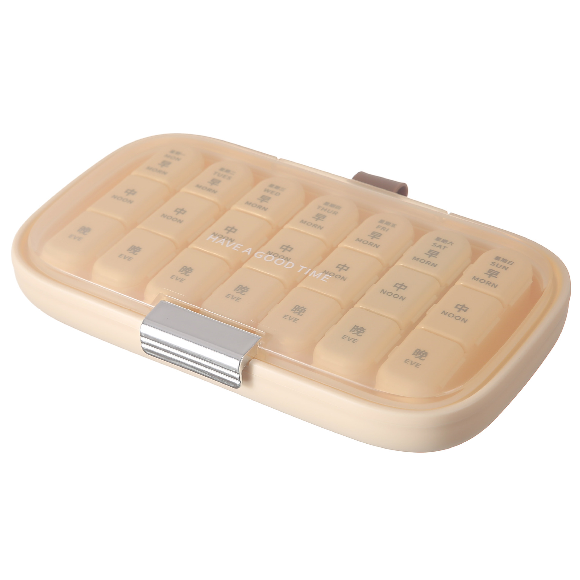 Caja de medicamentos portátil de una semana, caja de almacenamiento dividida, caja de medicamentos portátil, caja de píldoras sellada a prueba de polvo, caja de medicamentos de viaje para personas mayores