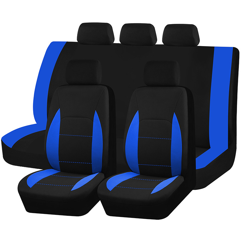 Cross-border Hot Waist Line Four Seasons Universal Five-seater Car Fabric Seat Cover