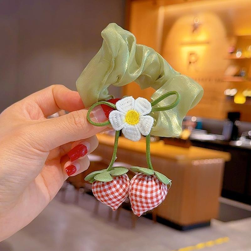 Mickey culo, lunares, flores, círculos para el cabello del intestino grueso, linda cabeza de bola, cabello de placa de dibujos animados, tocado de sentido avanzado, cuerda para la cabeza de felpa