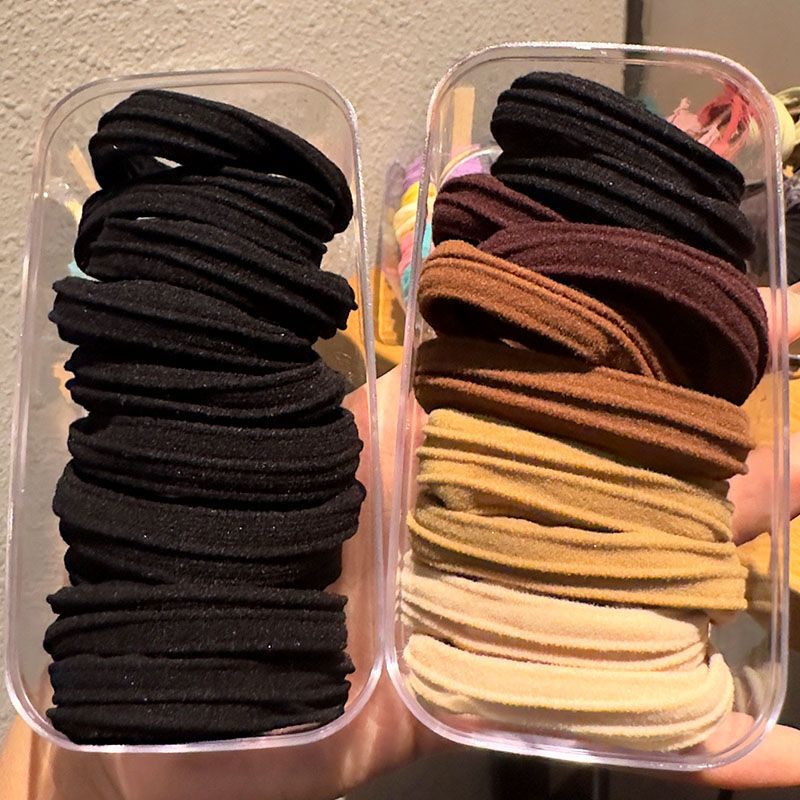 Otoño y invierno 2024 nuevo cabello de alta calidad cuerdas elásticas de cabello cuerdas de cola de caballo de alta altura elásticas anillo de cabello duradero