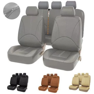 Spliced Leather Universal 5-Seater, Universal seat cover