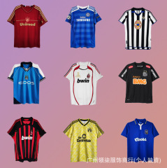 足球服复古高品质切尔西m城AC米兰y文桑托斯国米弗拉门戈球衣批发