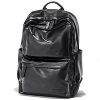Backpack polyurethane, spacious laptop compartment, men's leisure bag 2023 collection