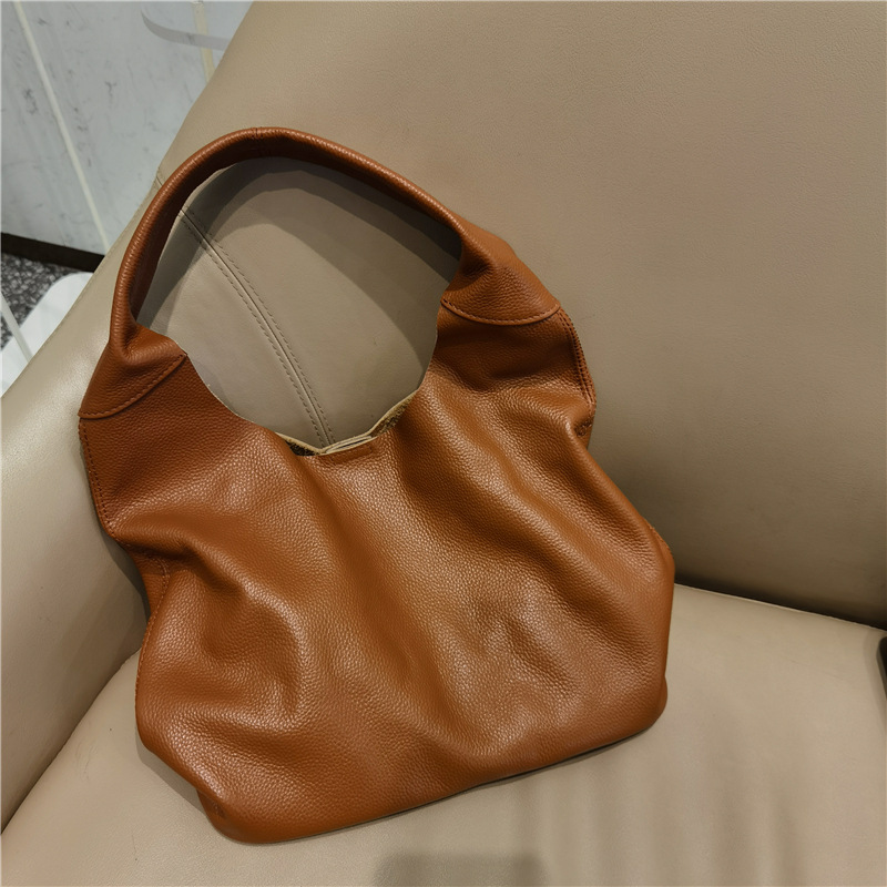 Soft Cowhide Shoulder Female Tote Female Mother Bag Large Ca..