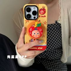 可爱星星立体卡通磁吸支架适用iPhone16promax苹果15手机壳14pro