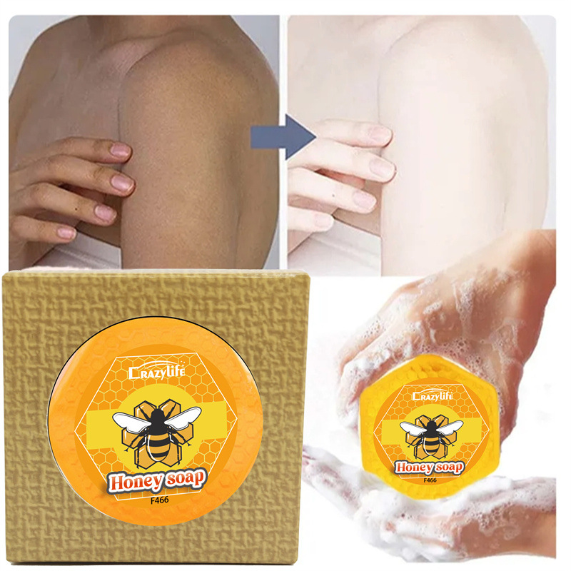 Crazylife medus roku darbs mitrinošas vannas ziepes ar ēterisko eļļu un propolisu_voghion.com