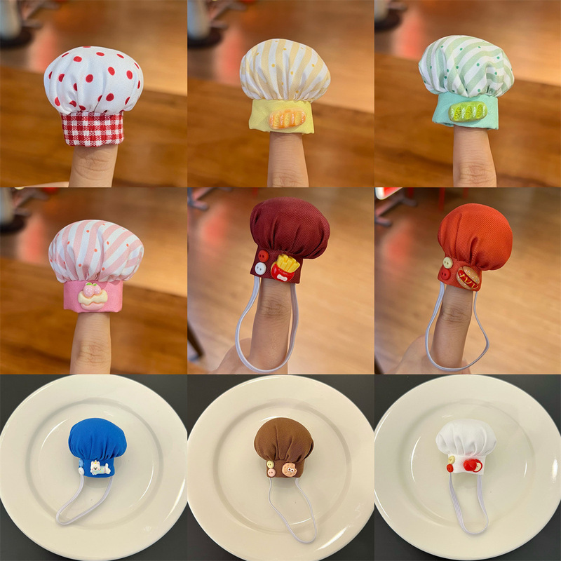 [Baby Accessories] Hellokitty Internet Celebrity Doll DIY Baby Clothes Accessories Polka Dot Chef Hat Fashion Baby Decoration