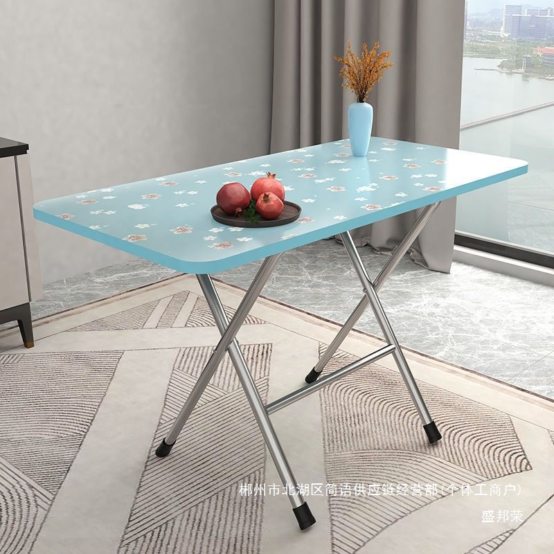 Fábrica directa mesa plegable rectangular mesa de comedor doméstica dormitorio dormitorio mesa pequeña al lado de la cama escritorio al aire libre image 1
