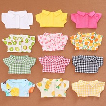 衬衣17cm拉布布公仔适用一二代搪胶娃娃格子衬衫坐坐派对替换娃衣