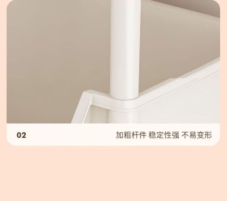 可移动书架家用零食落地客厅收纳书架厨房果蔬菜篮小推车置物架