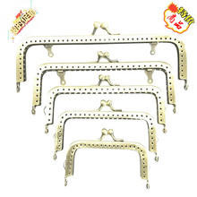 diy饰品配件8.5cm-18.5cm古铜色方形光面口金手工材料包五金批发