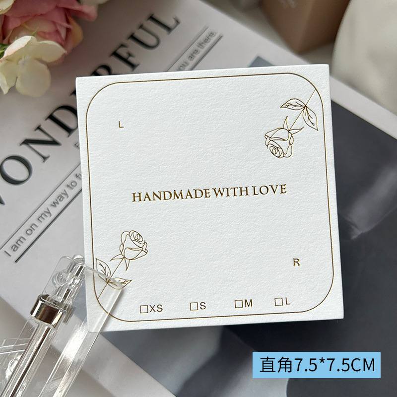 7,5x7,5 cm правый угол позолота Роза