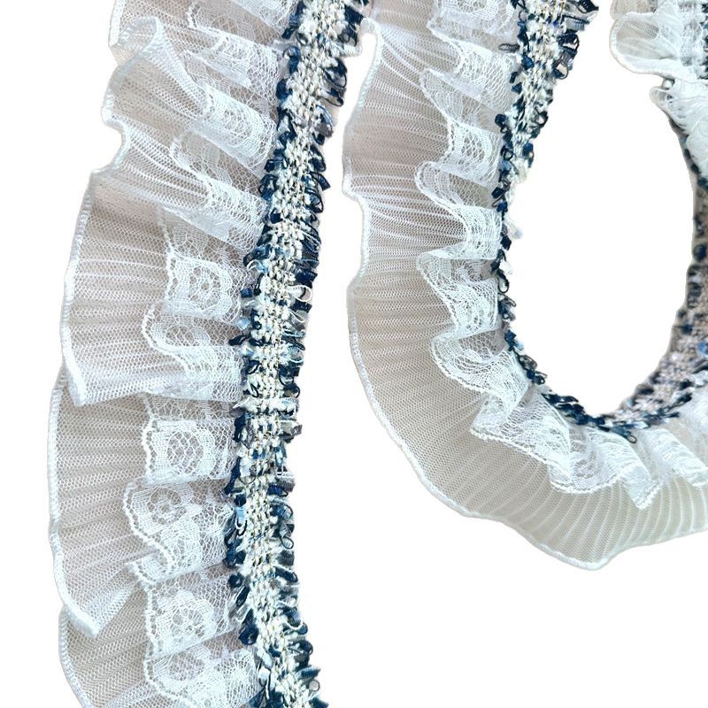 しわ二重レースカーテン飾り材料服装補助材料服とアクセサリーの頭飾り材料バッグ