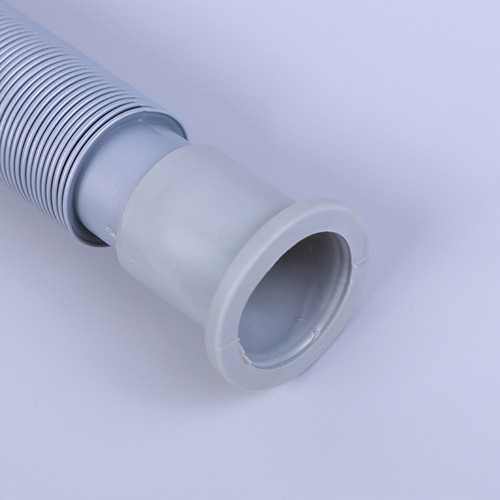 Face Basin Basin Hand Basin Kitchen Basin Telescopic Downward Water Pipe Thick Grey Rubber Wavy Anti-Odor Drain Pipe