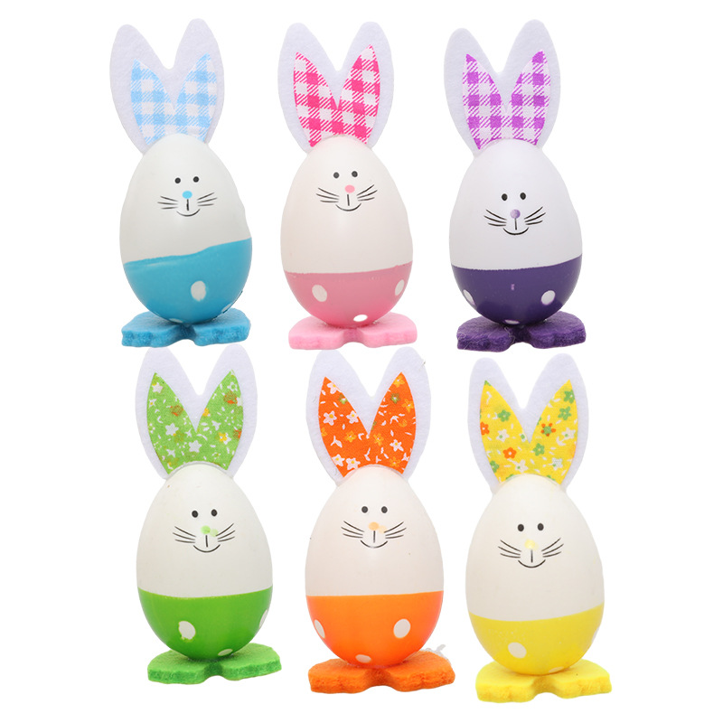 Cross-border Amazon rabbit egg Easter rabbit egg painted Easter decoration children's toys