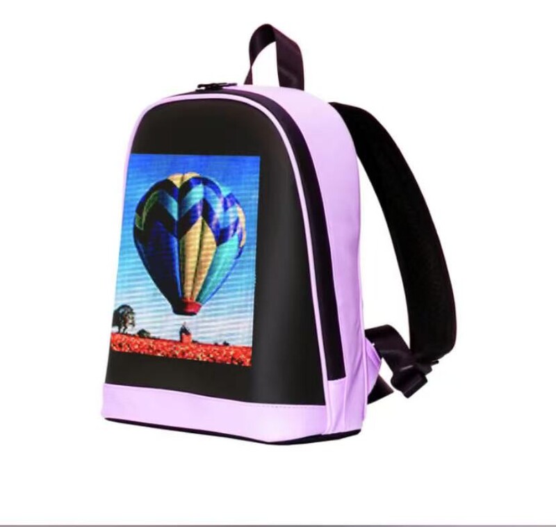 Crelander LEDバックパックレディースファッションバックパックマルチカラーオプション学生バックパックピクセルDIYショルダーバッグ|undefined