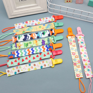 [Simple] Widened multi-purpose adjustable gum rope/pacifier toy anti-drop fixing clip/multi-purpose clip multi-color