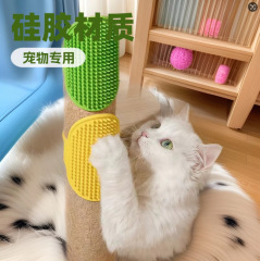 猫のおもちゃの猫のかゆみ器は壁の隅のテーブルの足を貼って猫のつかみ板を縛ります。