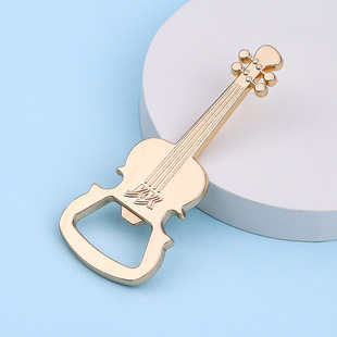 Guitar Bottle Opener Metal Pipa Personalized Music Pendant Geometric Alloy Ornament