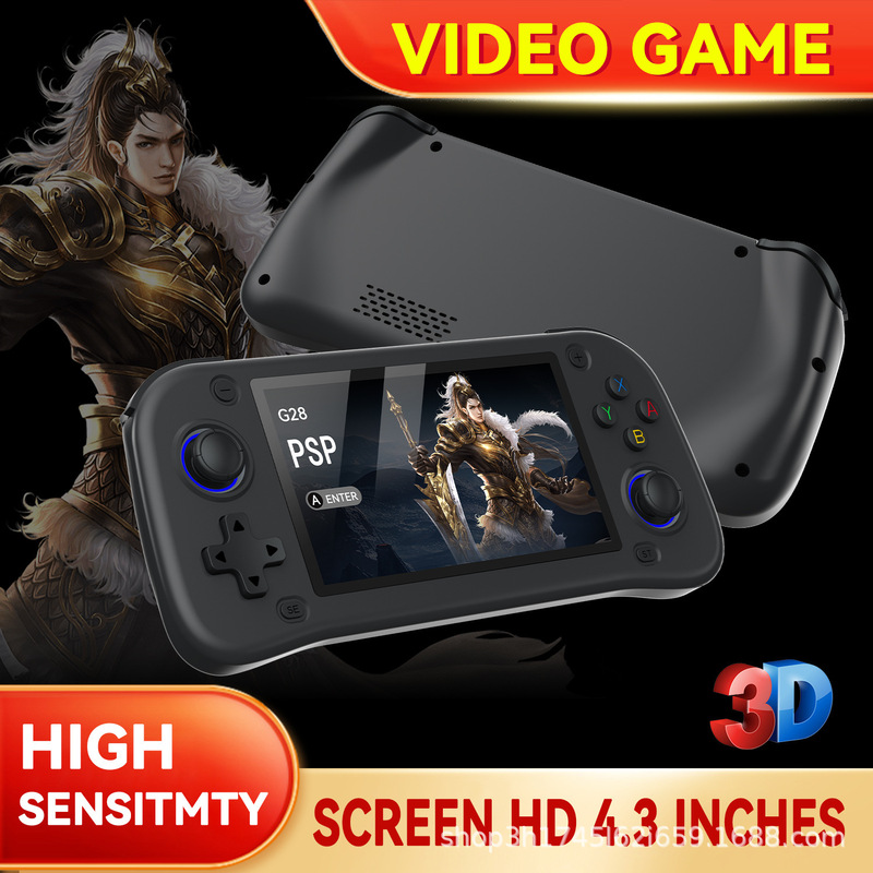 新型g 28携帯ゲーム機オープンソース携帯機4.3インチ4kハイビジョン大画面機家庭用携帯ゲーム機|undefined