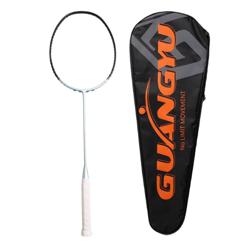 Adult Carbon Fiber Badminton Racket 3U Offensive Smash Type 35 Lb Cross Border Training Racquet_voghion.com
