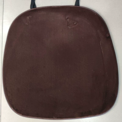 warm Universal single pad, Wool pad - faux-mink-velvet-square-pad-brown