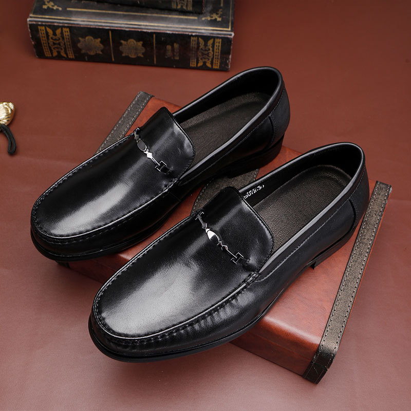 Nei Loafers Casual Business Set Féiss Formal Hären Liederschong Britesch Low-Top Moud Slip-on Lieder Härenschong_voghion.com