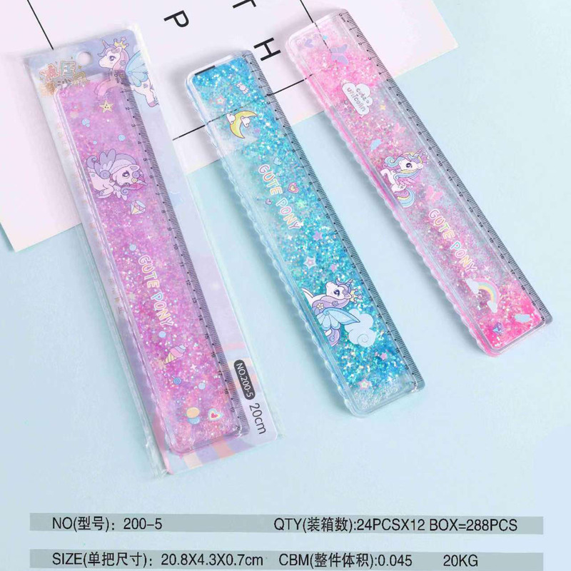 史迪仔流沙尺日系动漫卡通可爱星际宝贝史迪奇入油尺高颜值20cm|undefined