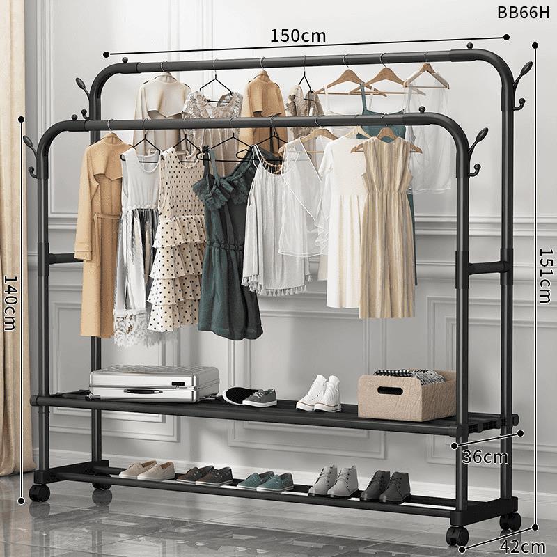 럭셔리 모델-150 더블 레이어 더블 폴 블랙 + 휠