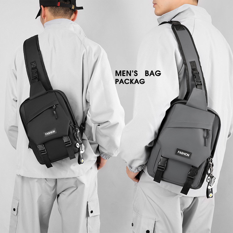 Bolso de hombro de nuevo estilo, bolso de pecho de gran capacidad de ocio de negocios para hombres, bolso de mensajero de viaje ligero y versátil, mochila para estudiantes universitarios