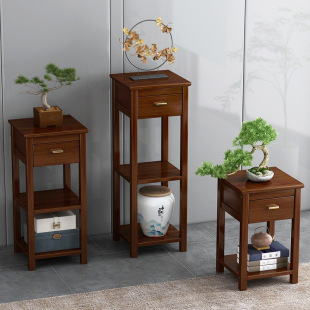Flower Shelf Living Room New Chinese Floor-to-Floor Indoor Flower Table Storage Rack Multi-Layer Balcony Decorations Flower Table Rack