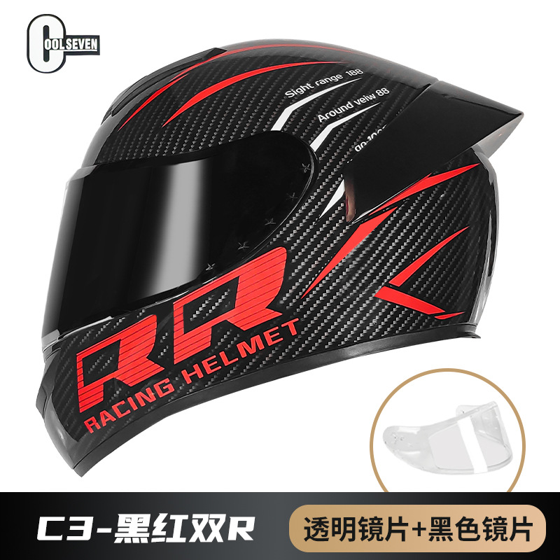 Punto de comercio exterior 3C certificado casco de motocicleta estándar nacional Clase A motocicleta casco completo casco de coche eléctrico Four Seasons fábrica