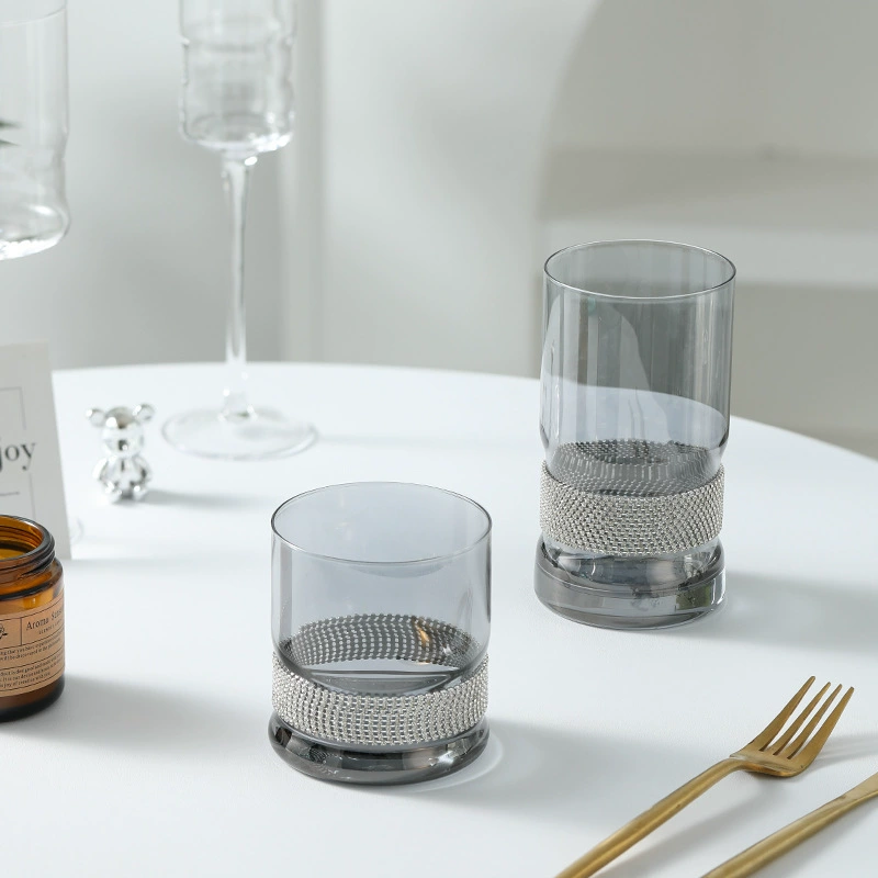 Cocktail crystal wineglass
