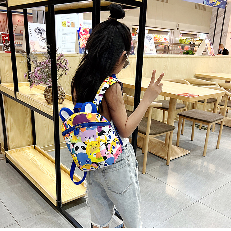 Wholesale schoolbags for boys and girls in kindergartens, cartoon anti-wandering ropes, children's backpacks, and trendy casual bags for children aged 2 to 6 undefined