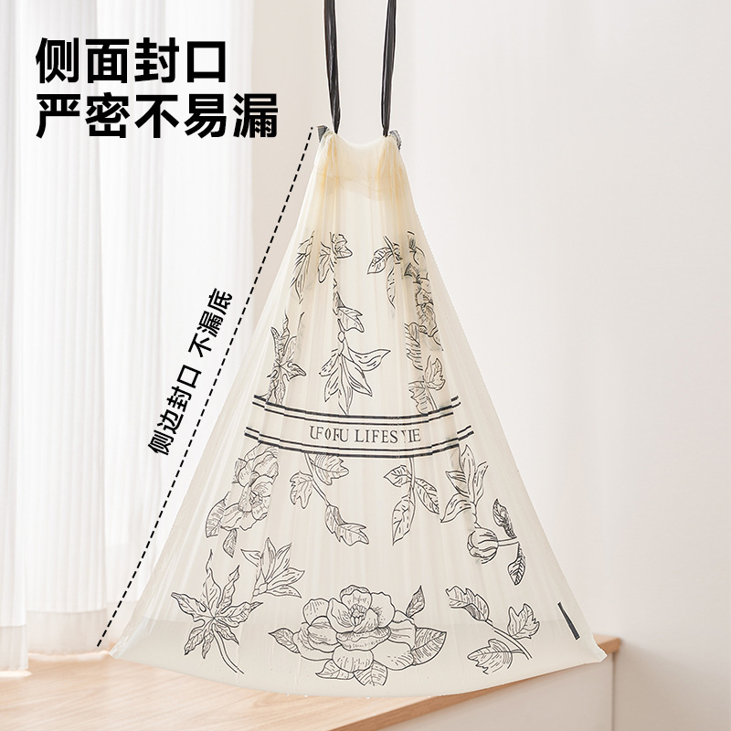厚みのあるゴミ袋、壊れにくい、持ち運び可能な巾着、香り付きのビニール袋、大きなキッチン、寝室、寮のゴミ袋|undefined