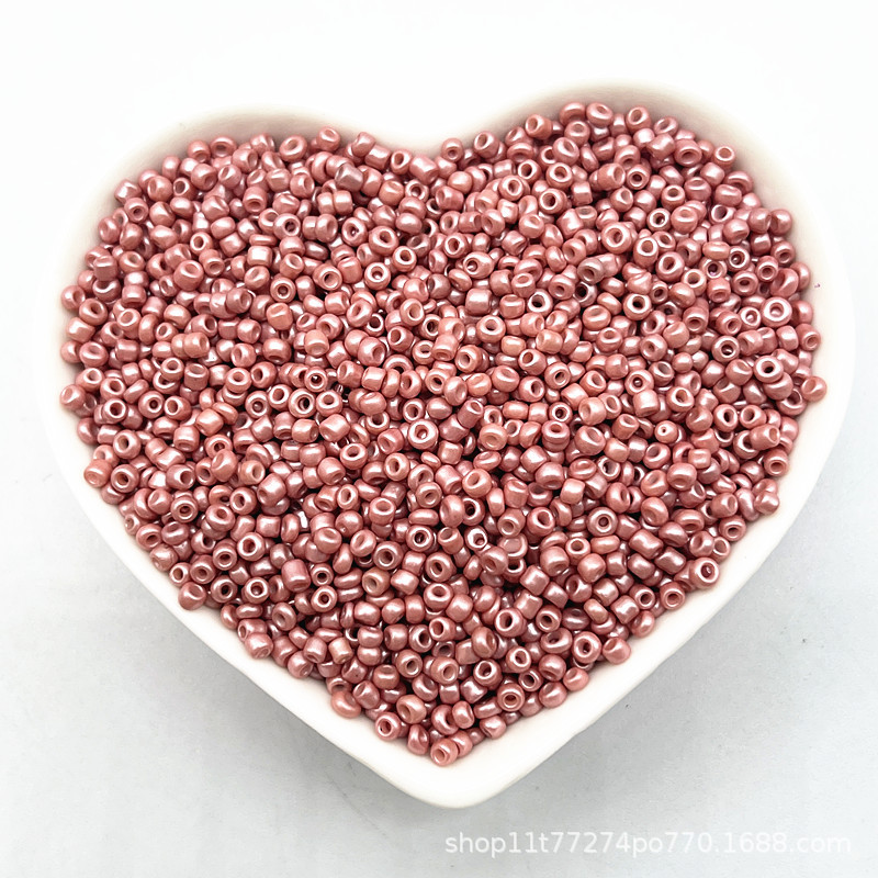 2/3/4mm color sólido vidrio pequeño arroz cuentas DIY hecho a mano collar pulsera joyería accesorios (15g un paquete)