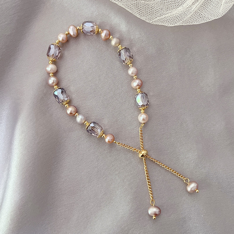 Fashion Round Pearl Beaded Bracelets 1 Piece